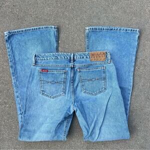 Vintage Y2K MUDD Jeans low rise flare stiff denim Size 11